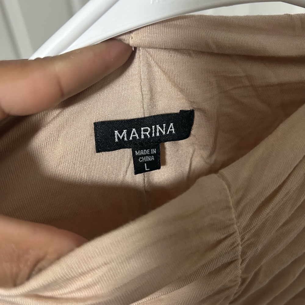 MARINA Soft Tan dress